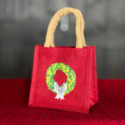 Holiday Gifts From The Royal Standard - Petite Gift Tote / Wreath (7"x7"x5")