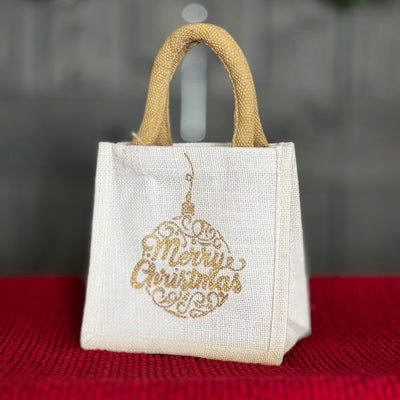 Holiday Gifts From The Royal Standard - Petite Gift Tote / Merry Ornament (7"x7"x5")