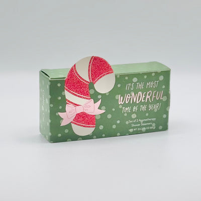 Cait + Co Bath Essentials - Candy Cane Shower Steamer Gift Set