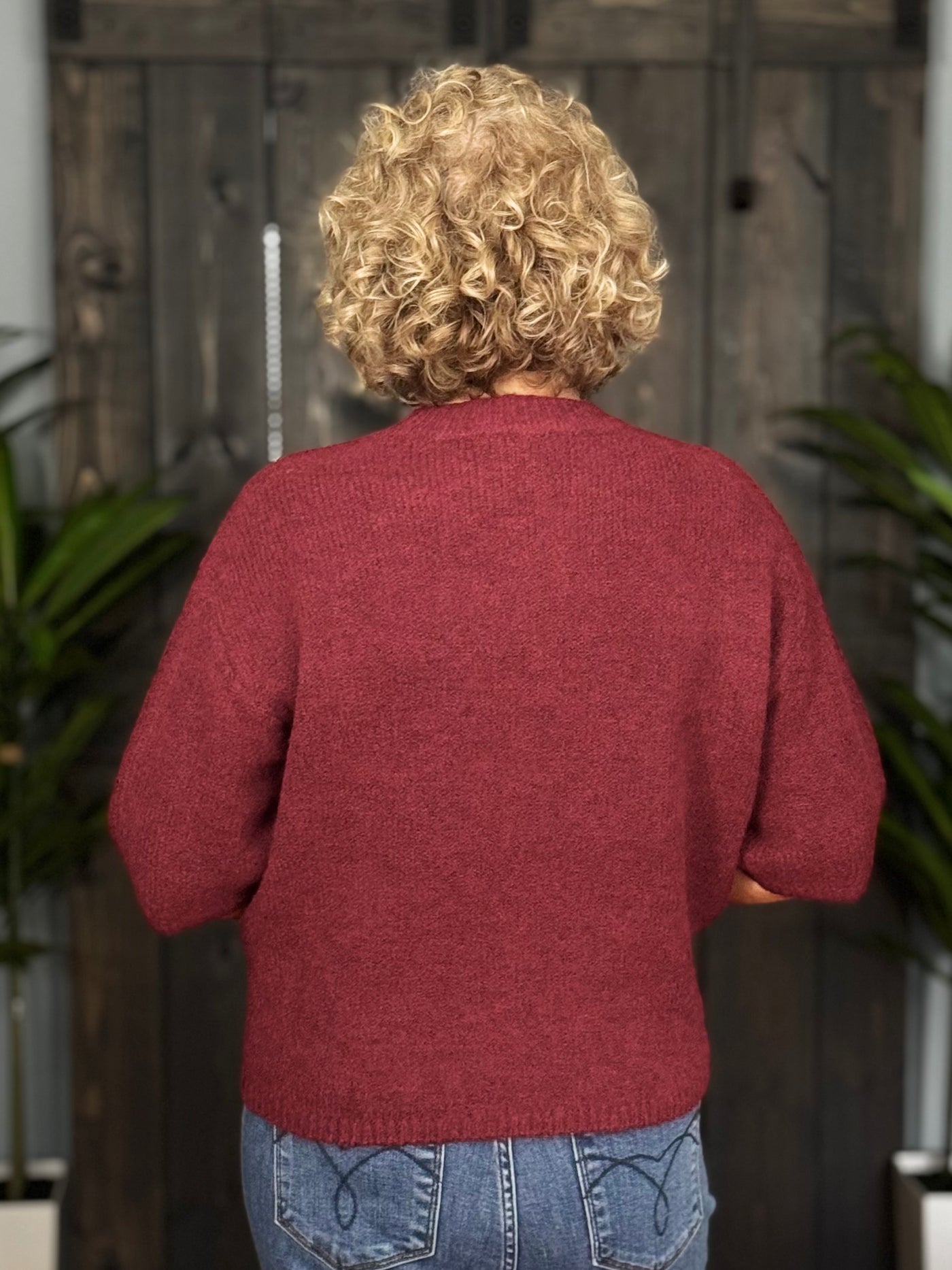 Lookout Mountain Sweater By Charlie B - Cabernet