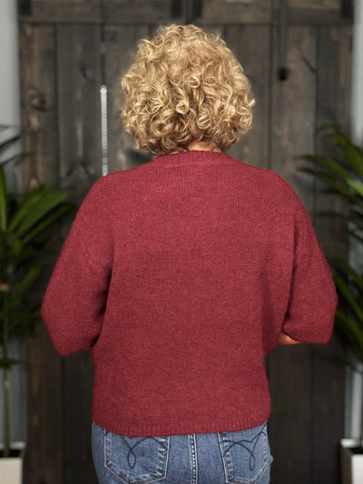 Lookout Mountain Sweater By Charlie B - Cabernet