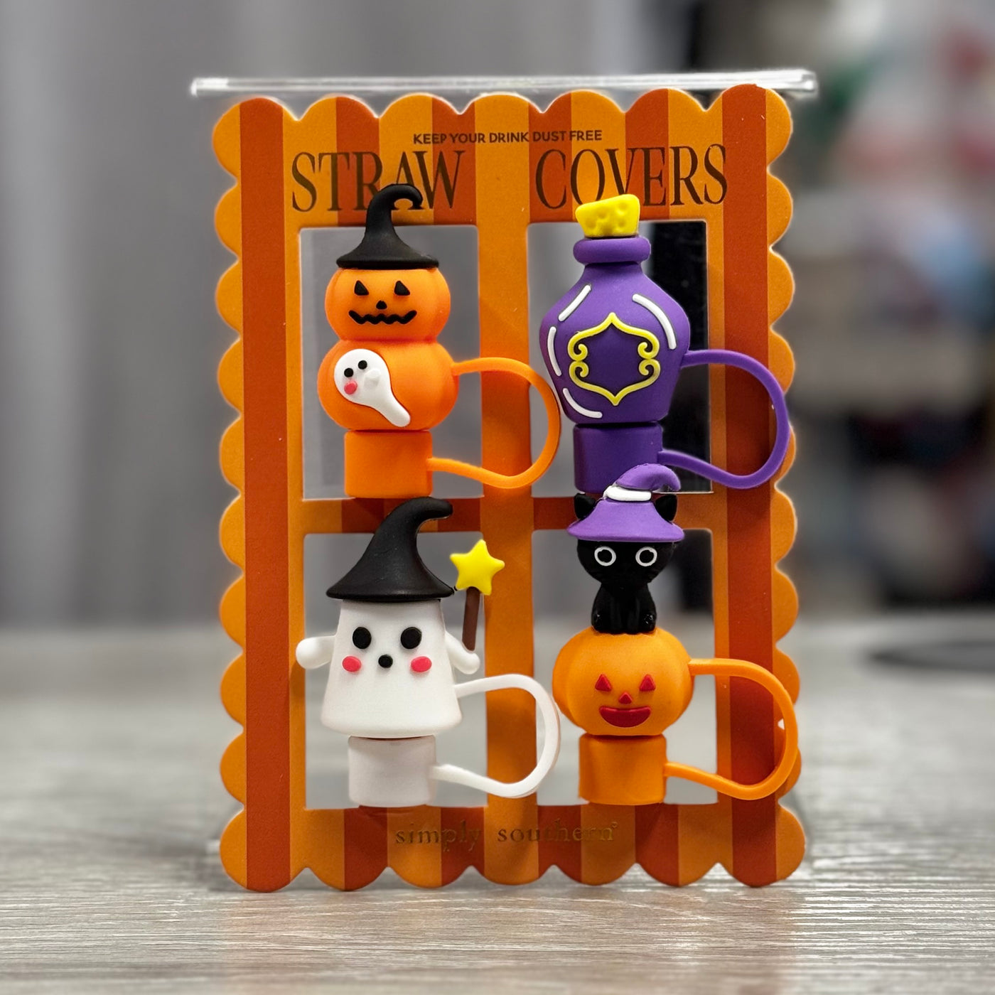 Quenchin' Your Thirst Tumblers and Accessories - Holiday Straw Cover - Pumpkin