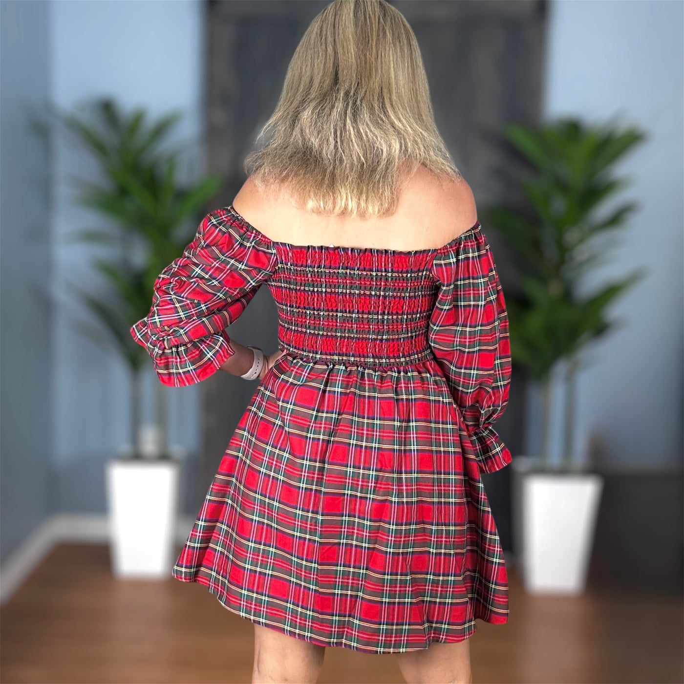Plaid For The Holidays Dress By Simply Southern