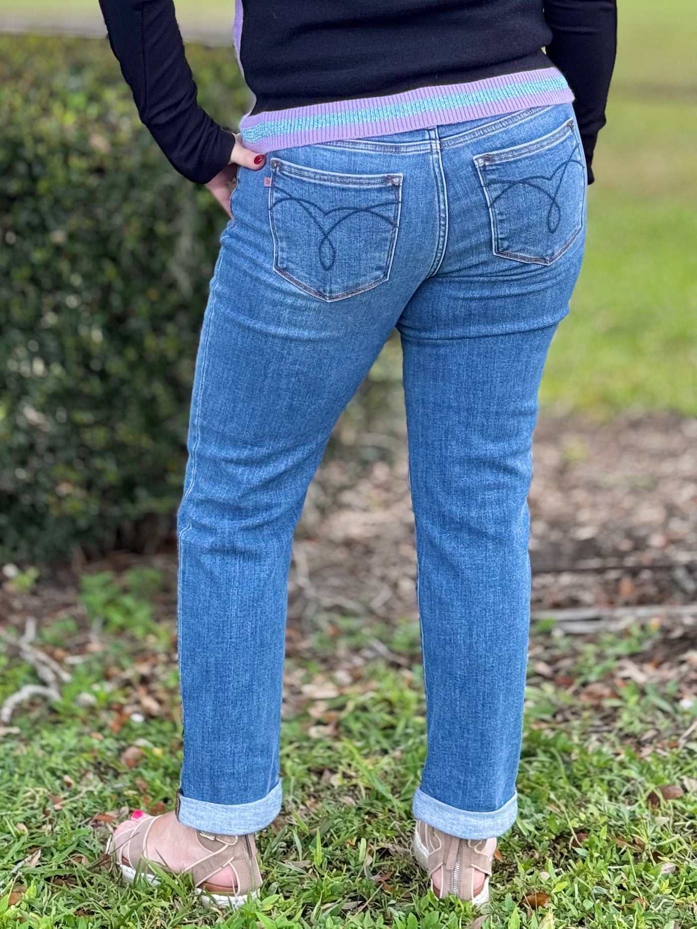 Blind Date Boyfriend Jeans By Judy Blue