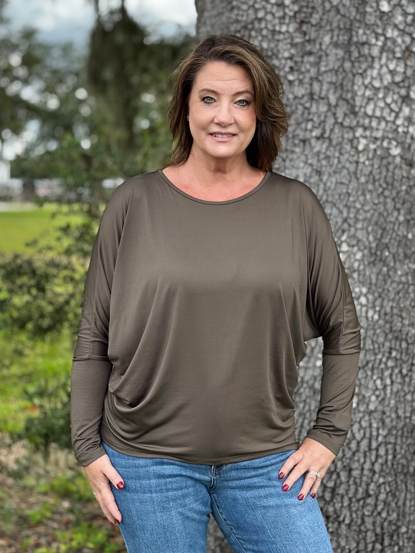 The Carolyn Top - Olive