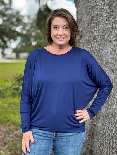 The Carolyn Top - Navy