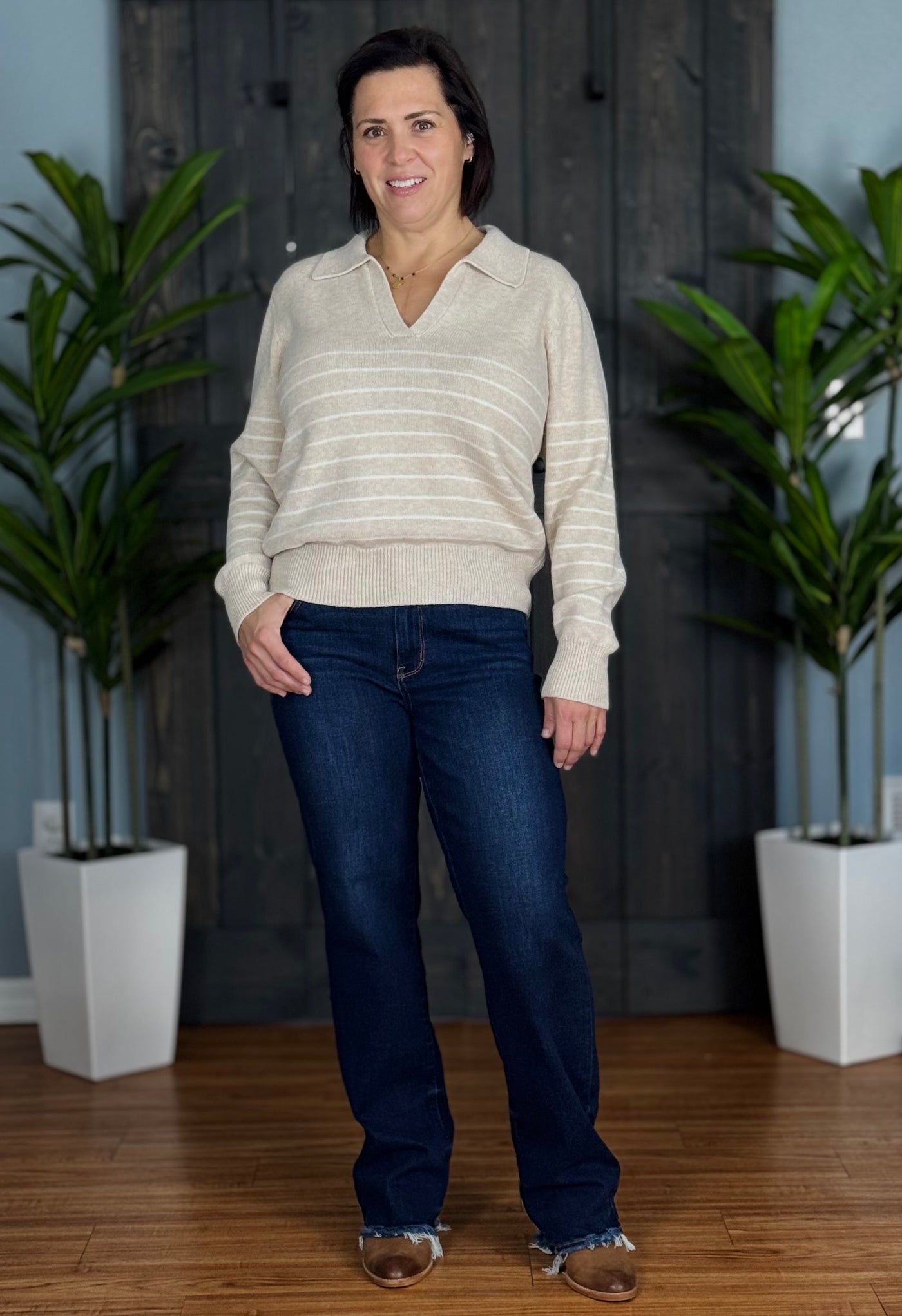 Straight To The Point Straight Leg Jeans By Judy Blue