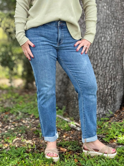Blind Date Boyfriend Jeans By Judy Blue