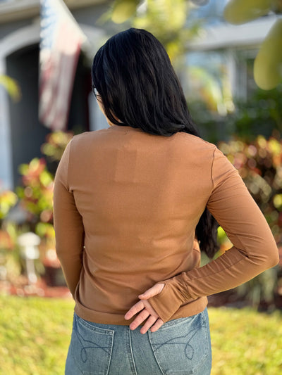 The Rhonda Top - Mocha