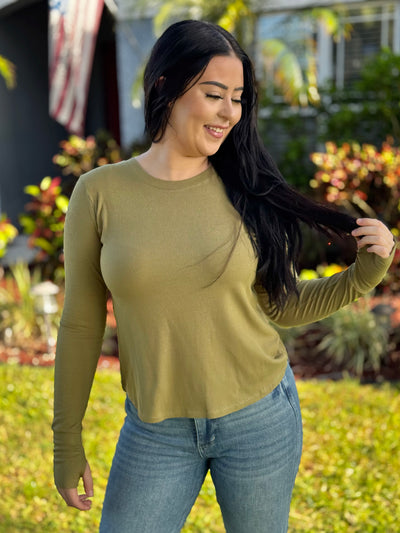 The Rhonda Top - Olive