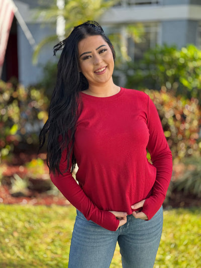 The Rhonda Top - Red
