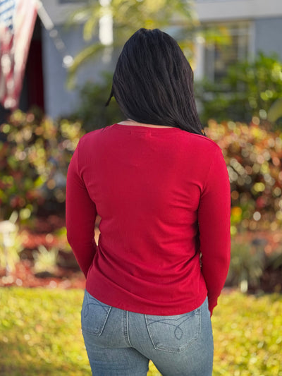 The Rhonda Top - Red