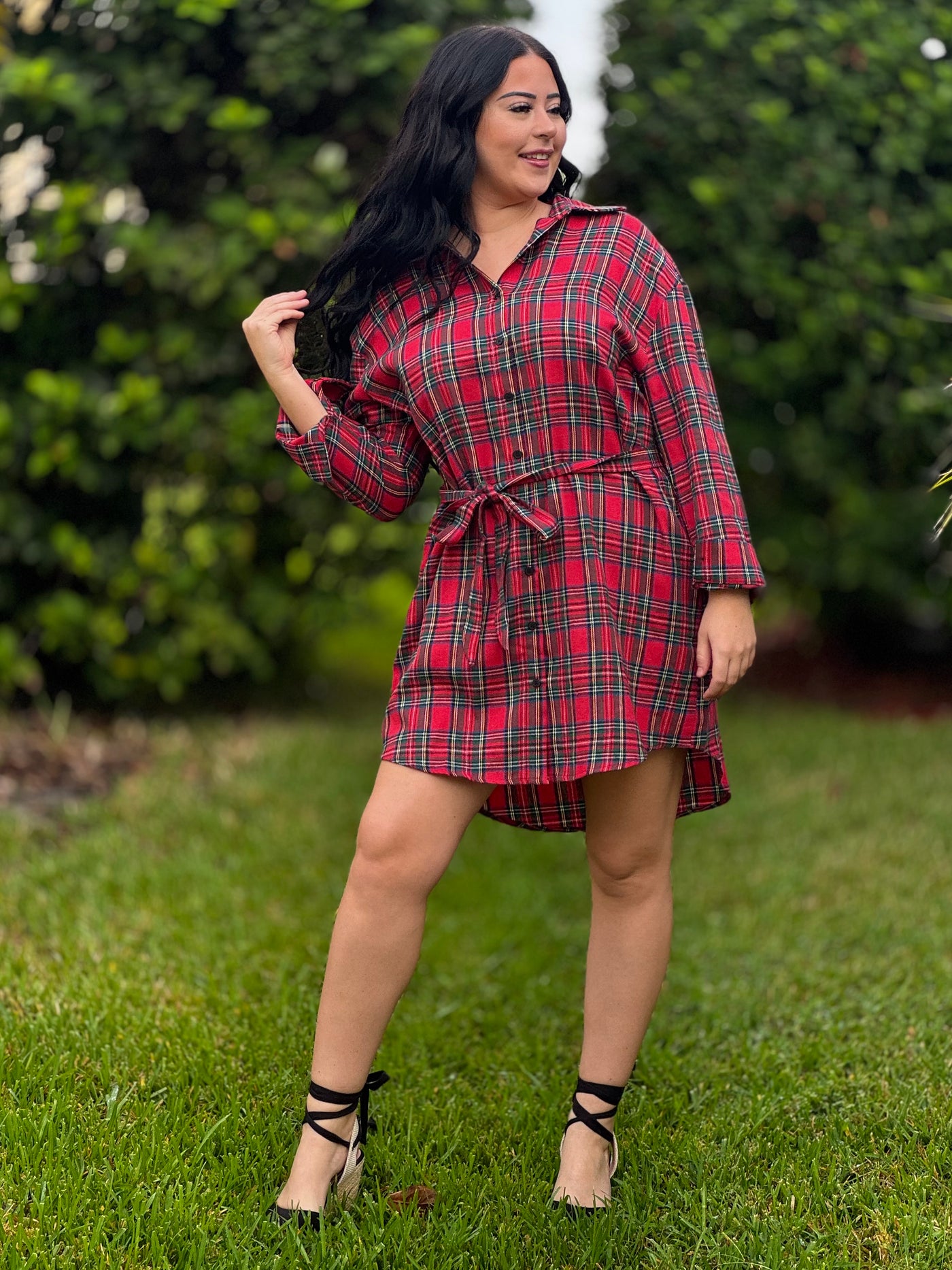 Perfection In Plaid Dress - Red Flannel