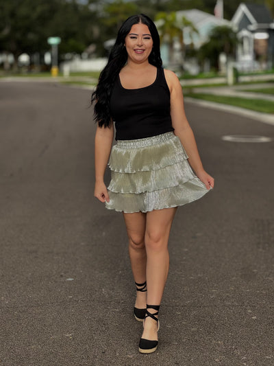 Shine Bright Skirt - Champagne