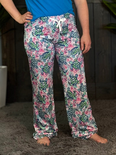 Loungewear By Southern Couture - Turtle Pants
