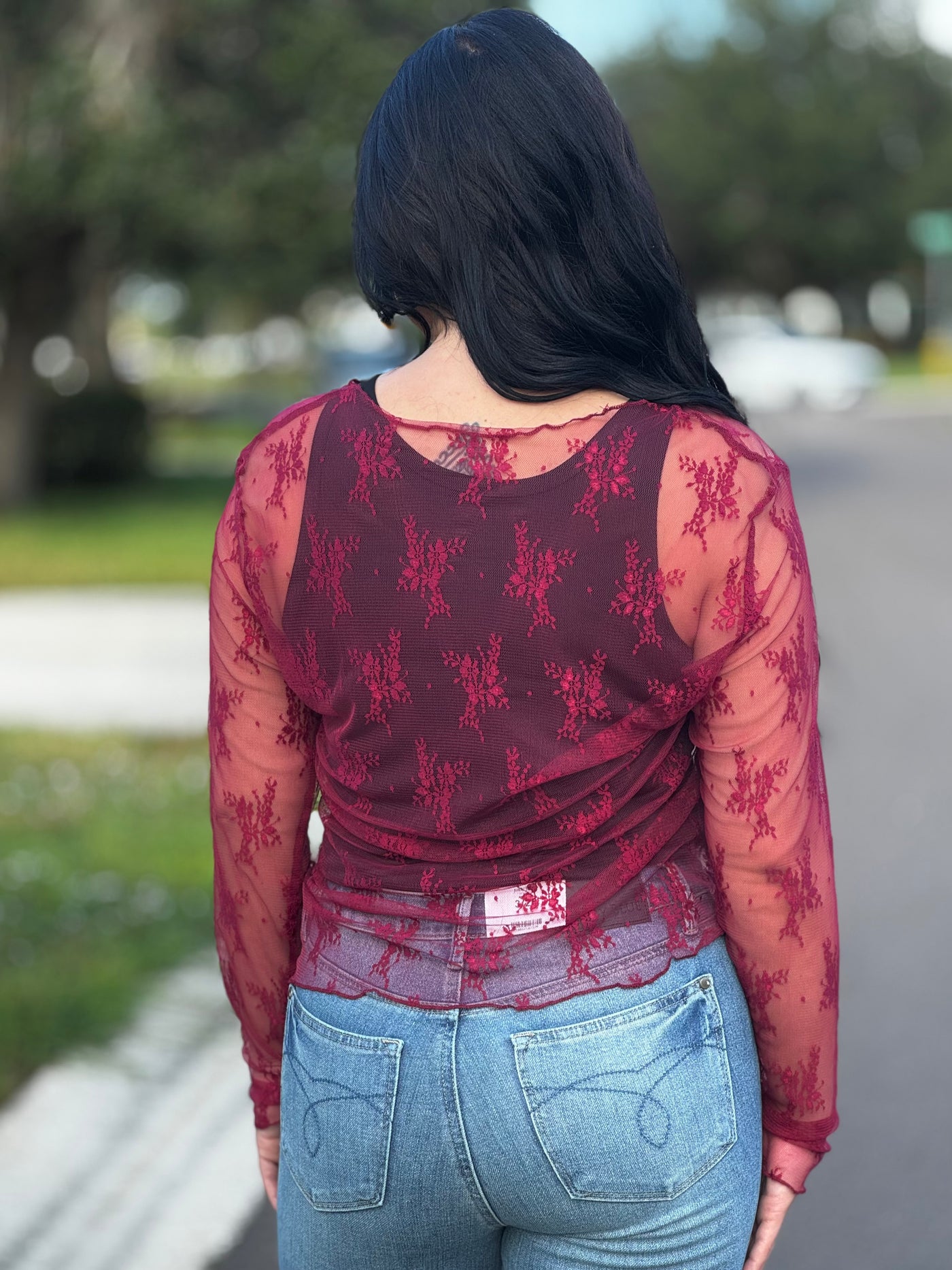 The Lacey Top - Red
