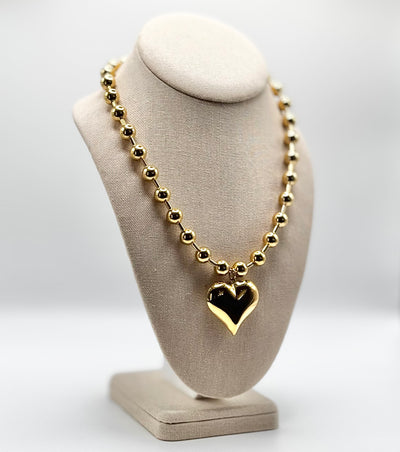 Accessories By Chansuttpearls - Chunky Heart Necklace