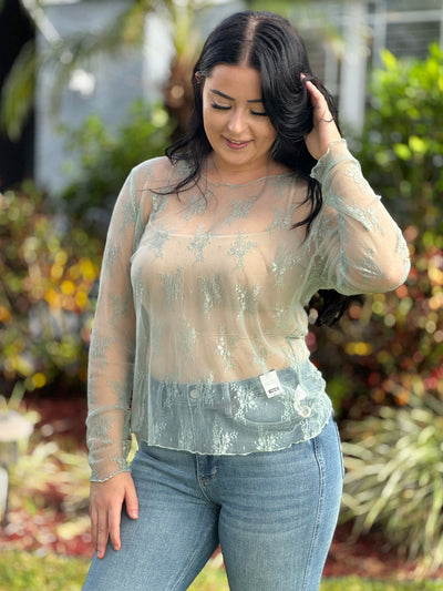 The Lacey Top - Sage Green