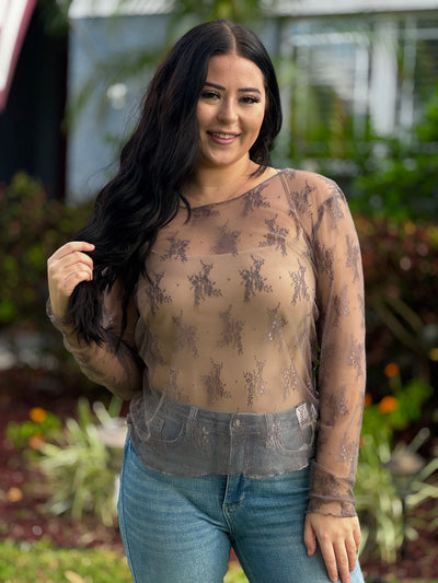 The Lacey Top - Grey