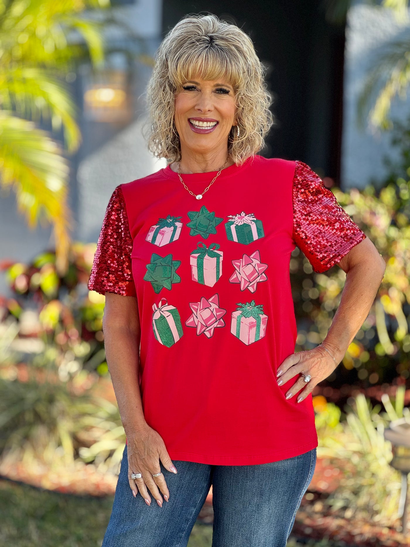 Here For The Presents Top