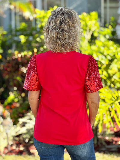 Festive Forest Top - Red