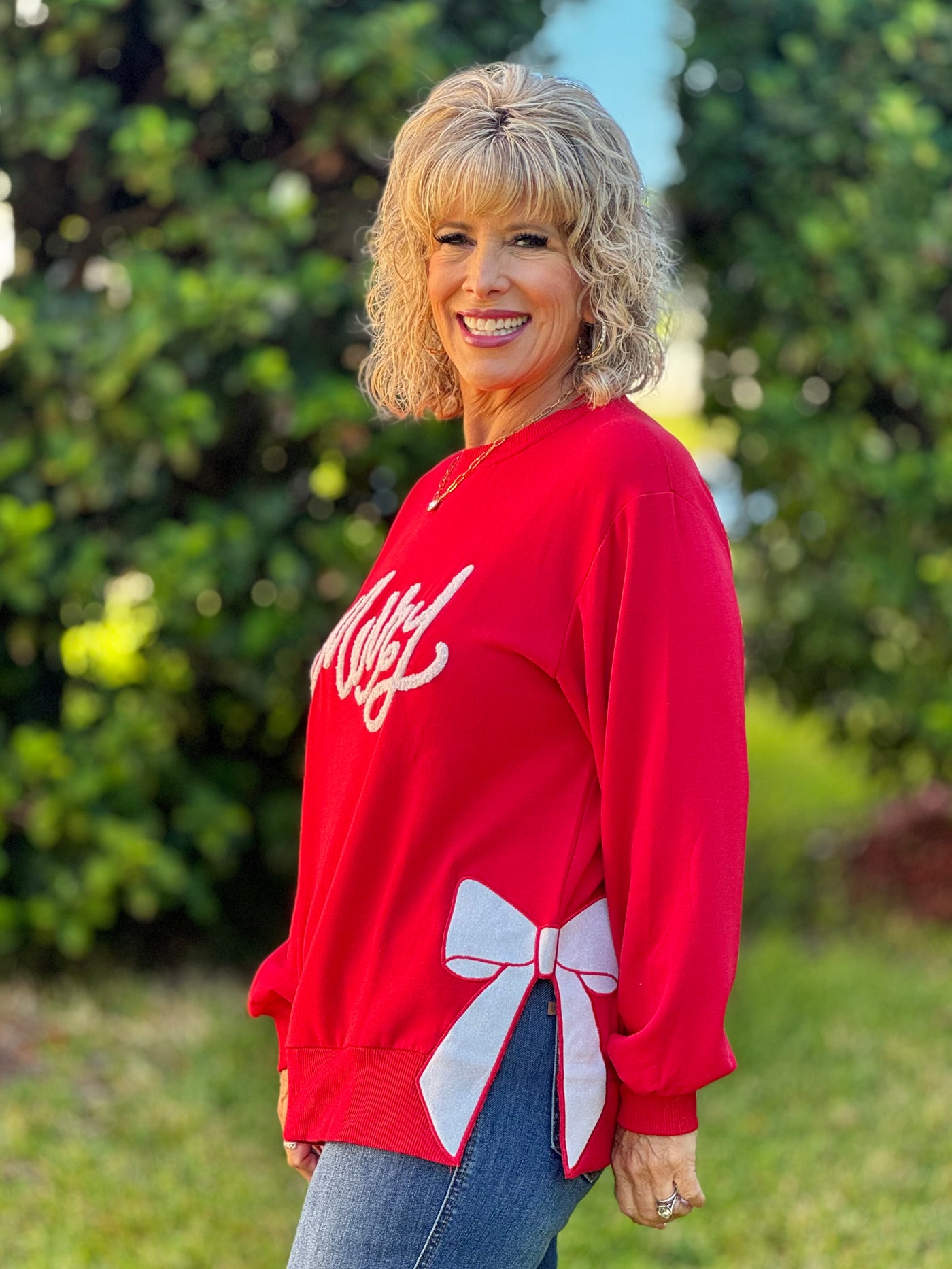 Holiday Sweatshirts By Mary Square - Marry Bow