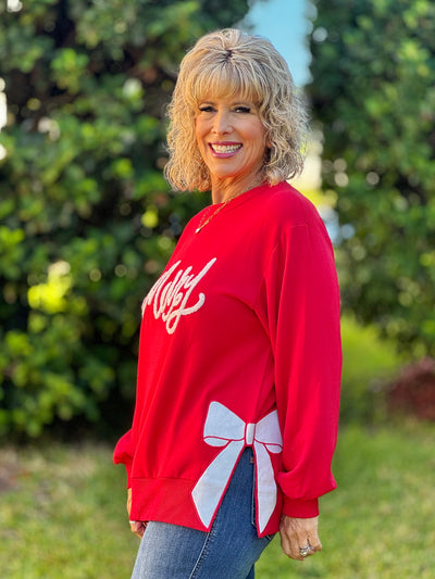 Holiday Sweatshirts By Mary Square - Marry Bow