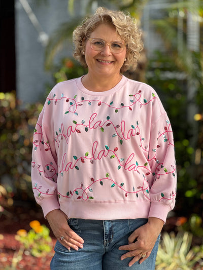 Holiday Sweatshirts By Mary Square - FaLaLa Lights