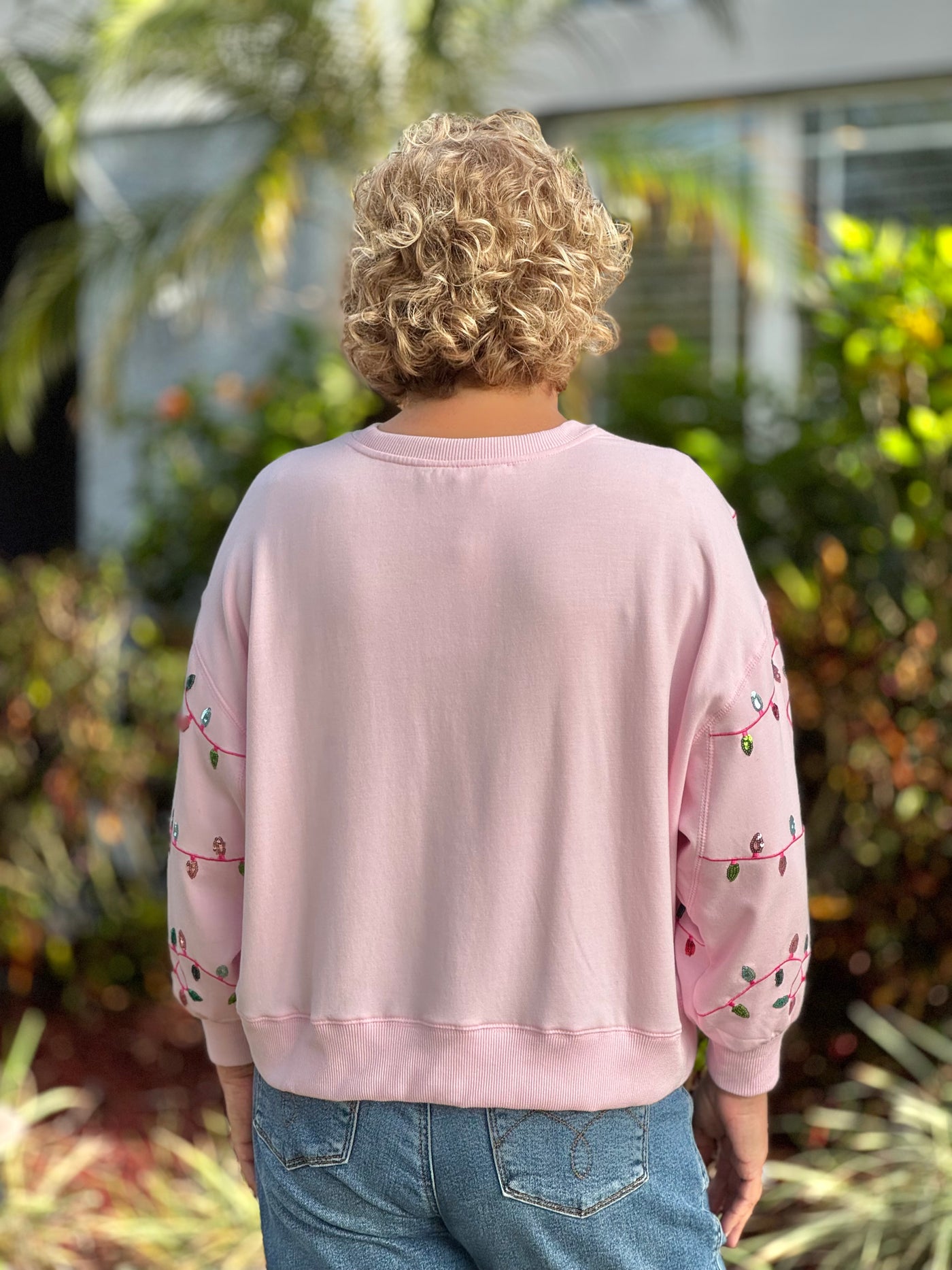 Holiday Sweatshirts By Mary Square - FaLaLa Lights