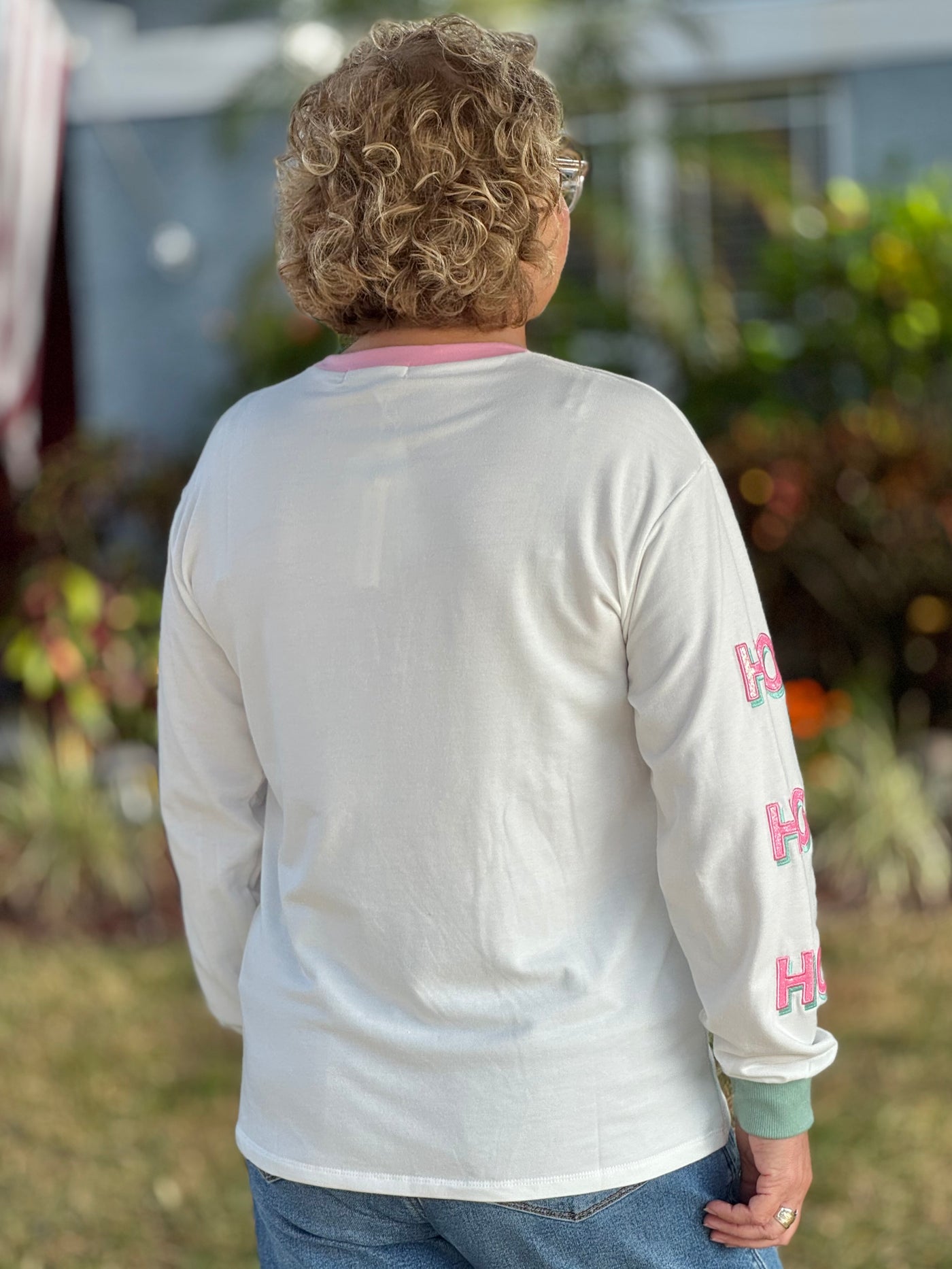 Holiday Sweatshirts By Grace + Emma - Glitter Santa