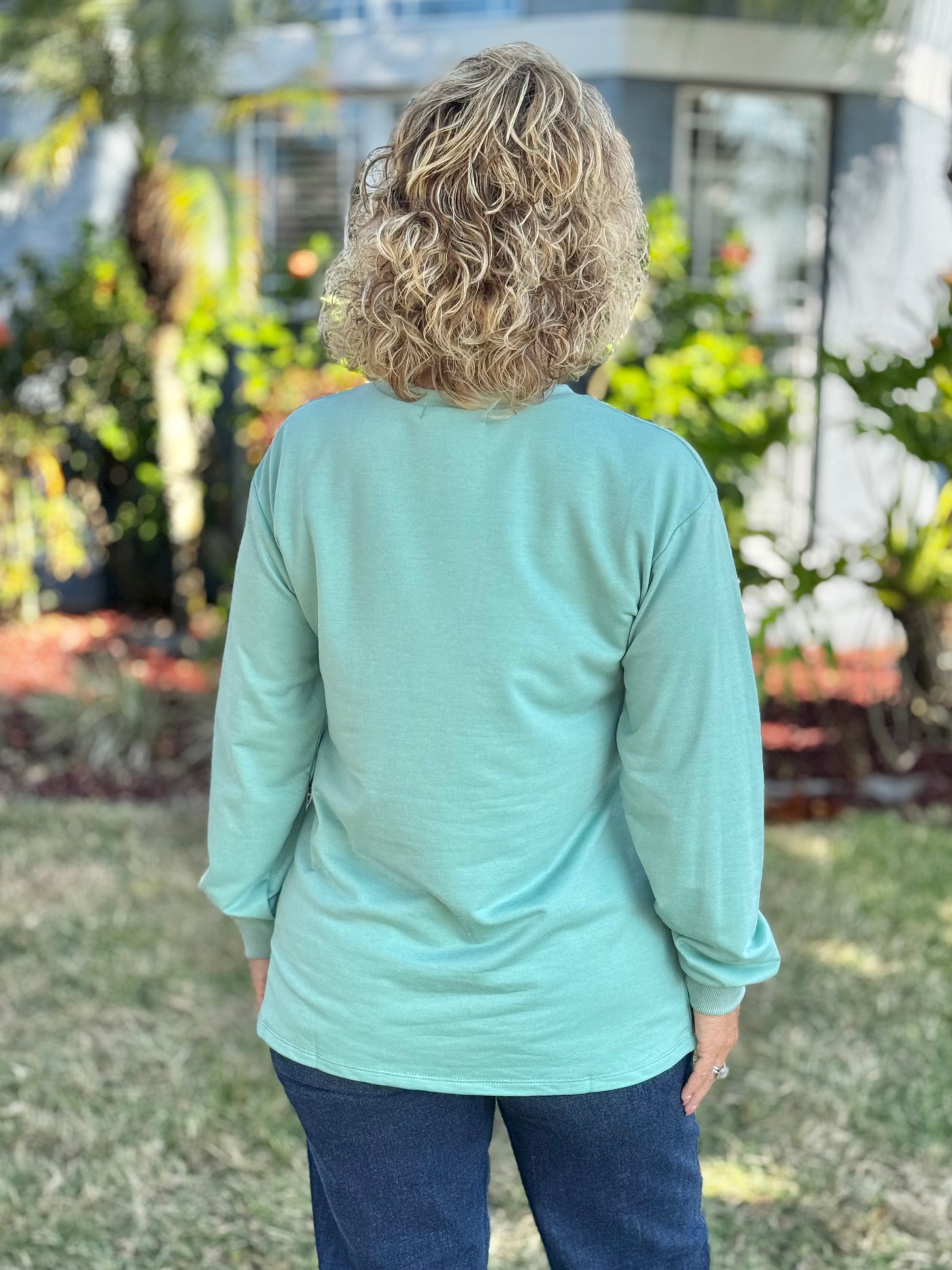 Holiday Sweatshirts By Grace + Emma - Sequin Tree Patch 