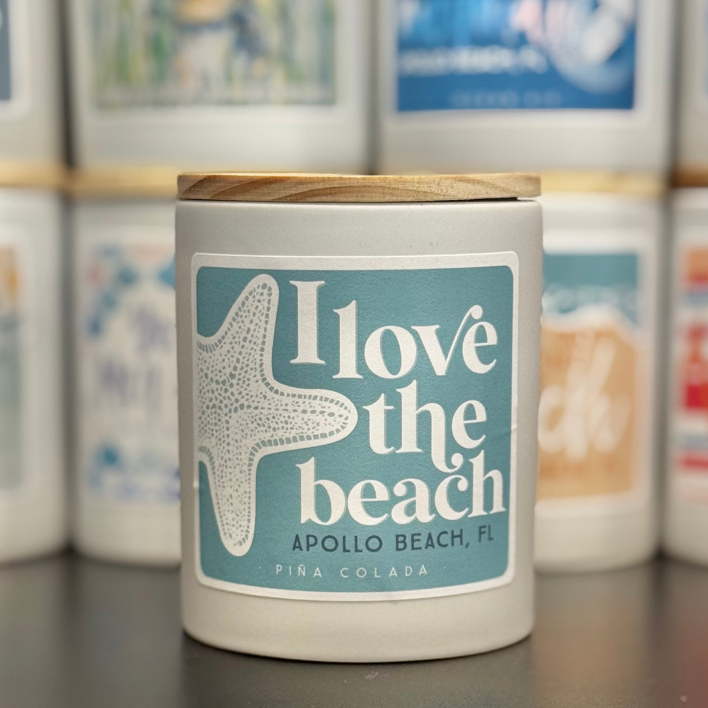 Candles By Sincere Surroundings - Love Beach Starfish - Apollo Beach / Pina Colada