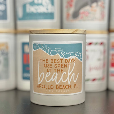Candles By Sincere Surroundings - Days Beach Shoreline - Apollo Beach / Pina Colada