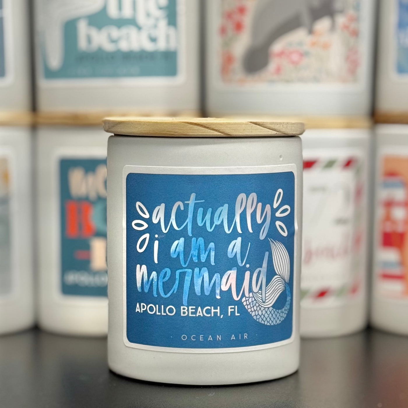 Candles By Sincere Surroundings - Actually A Mermaid - Apollo Beach / Ocean Air