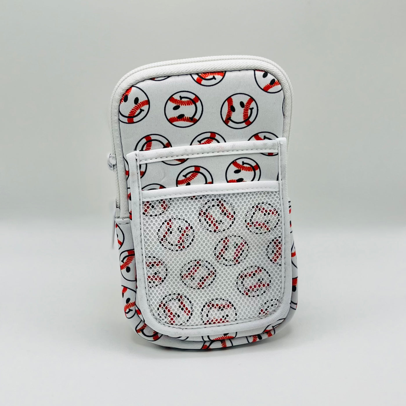Quenchin' Your Thirst Tumblers - Tumbler Zipper Pouch - Baseball Happy Face