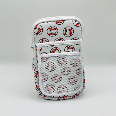 Quenchin' Your Thirst Tumblers - Tumbler Zipper Pouch - Baseball Happy Face