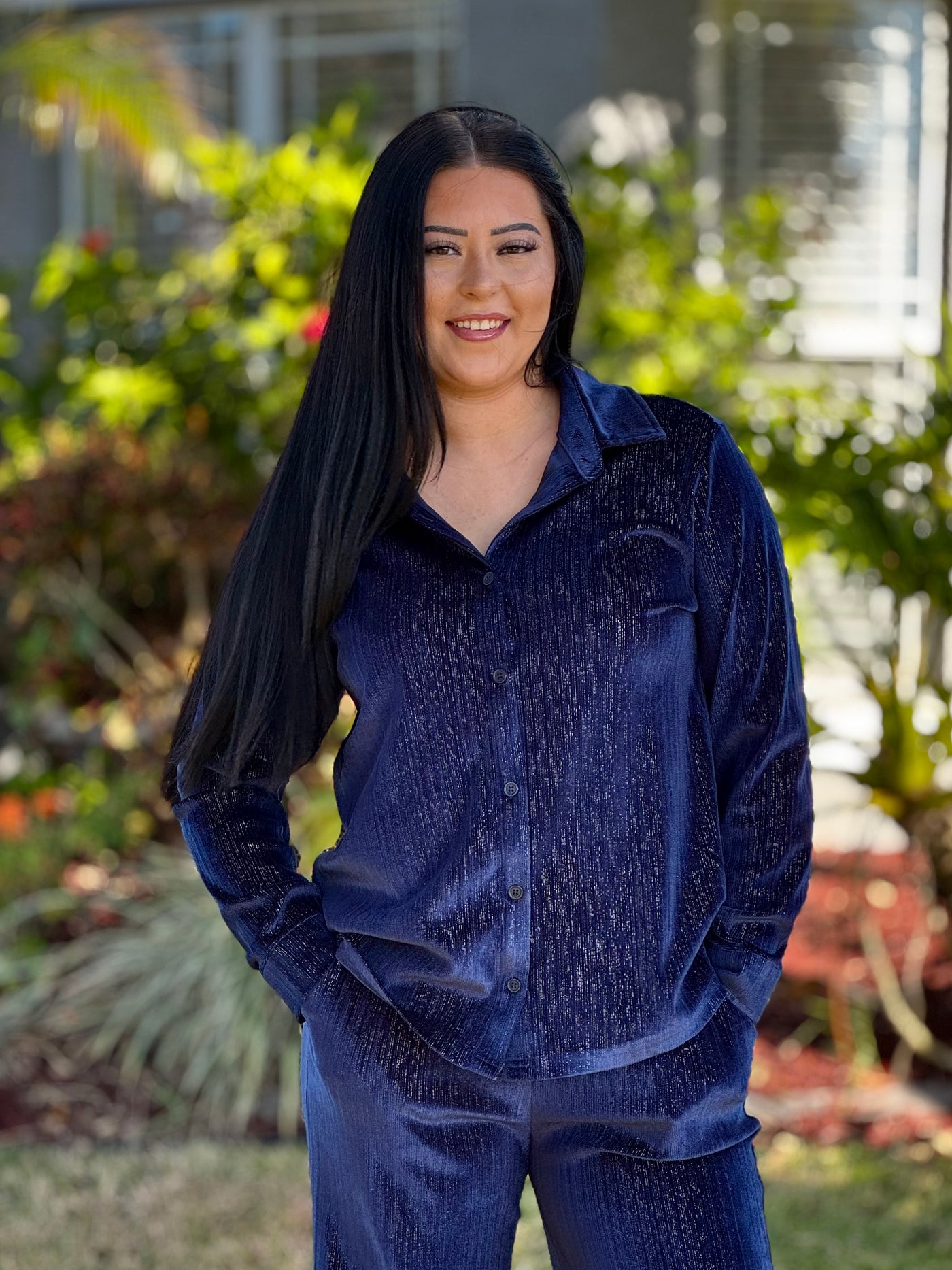 Holiday Happenings Top - Navy