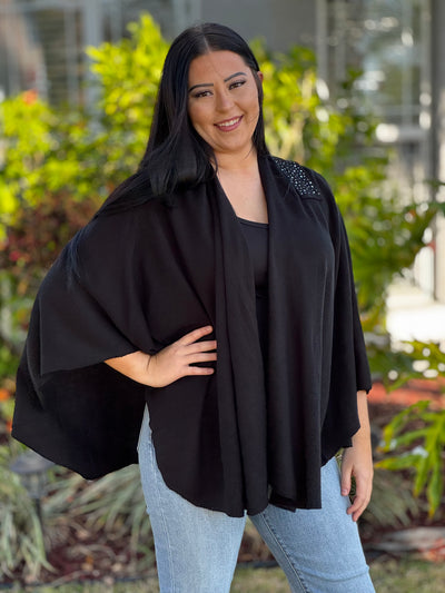 Kiara Pull Through Wrap - Black
