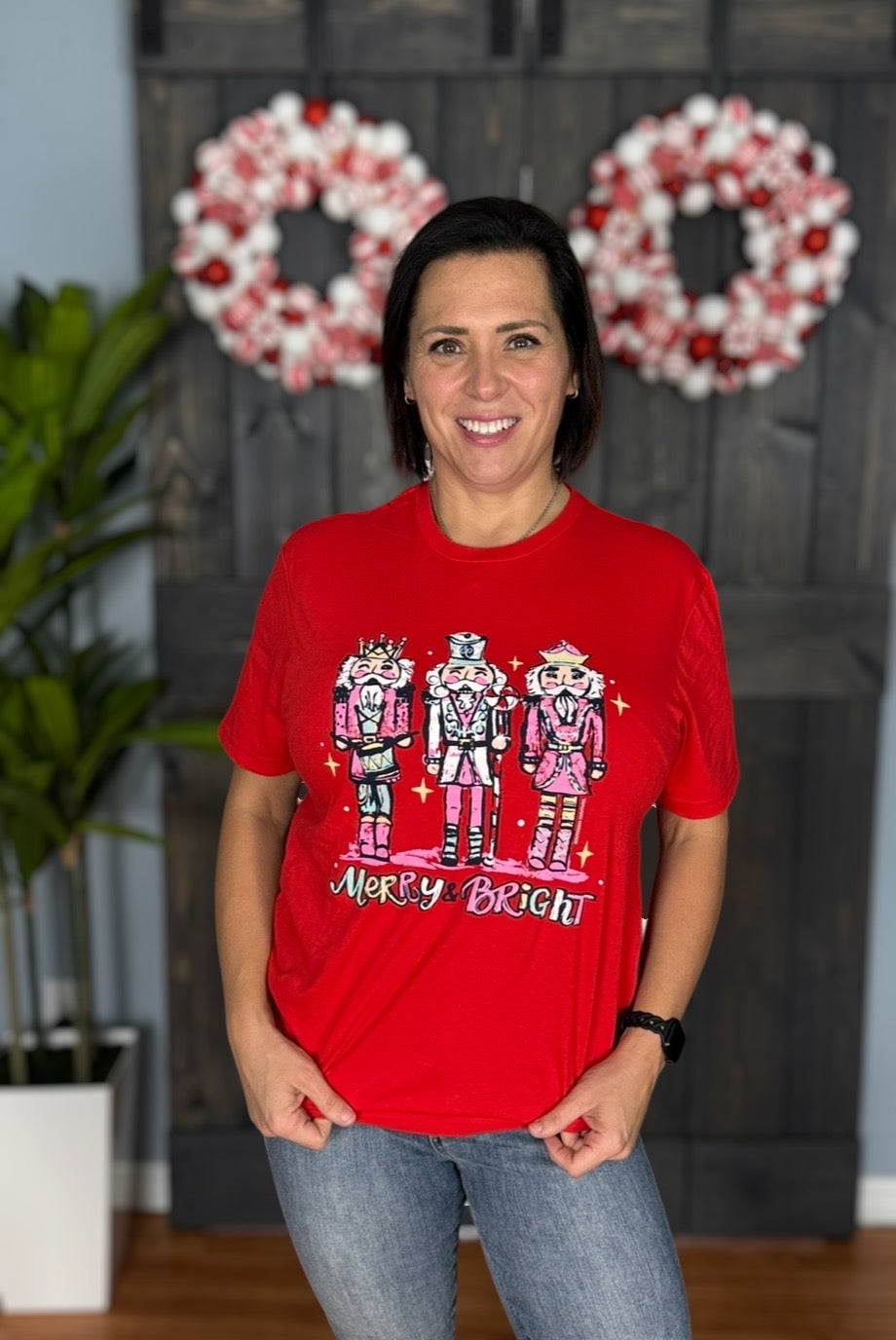 Merry & Bright Nutcracker Graphic Tee