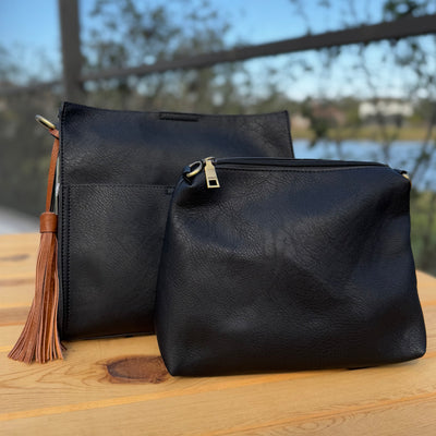 The Lyla Bag - Black + Brown