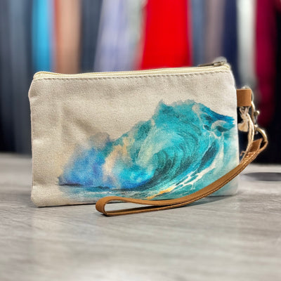 Coastal Bags & Accessories - Happiness In The Waves Wristlet