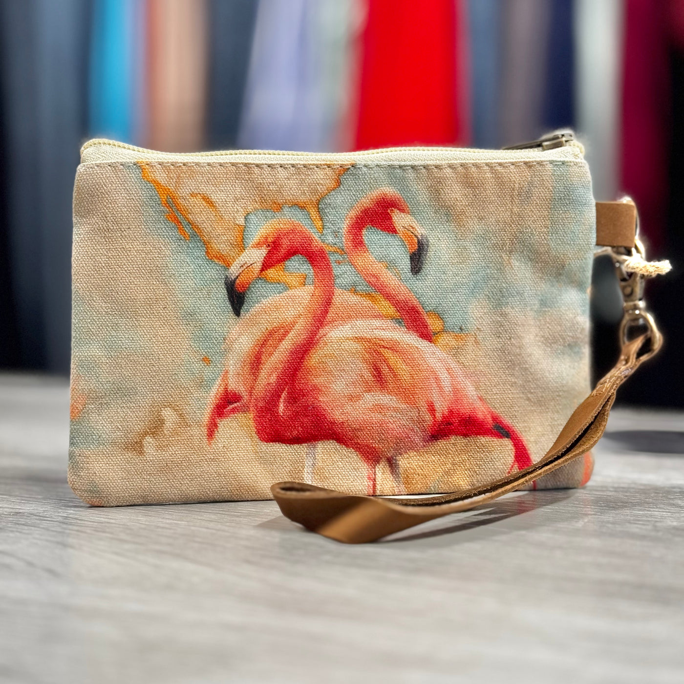 Coastal Bags & Accessories - Flamingle Wristlet
