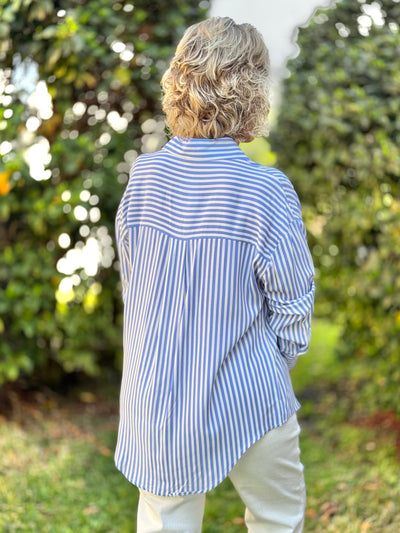 The Kathryn Top - Blue Stripe
