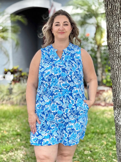 The Lizzy Tank Dress In Navy By Dear Scarlett