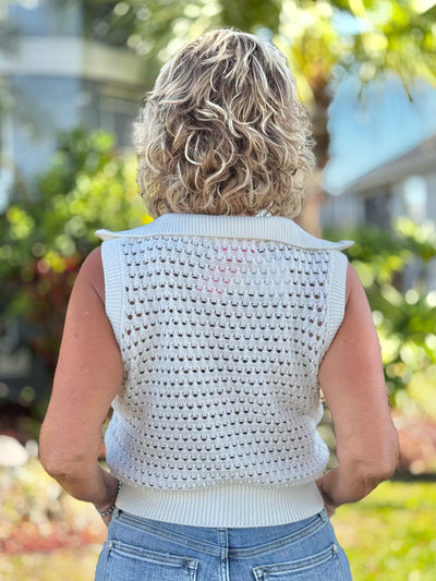 The Veronica Vest By Simply Southern - Ivory