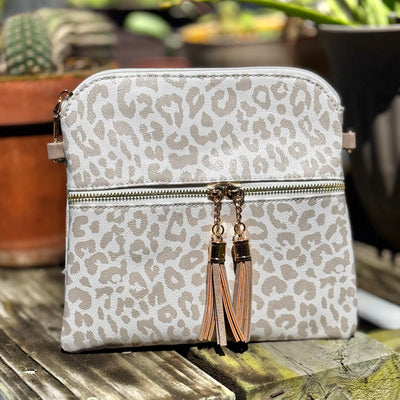The Tara Bag - Cheetah Nude