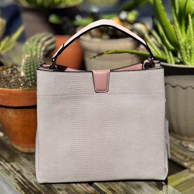 The Tati Bag - Blush Lizard