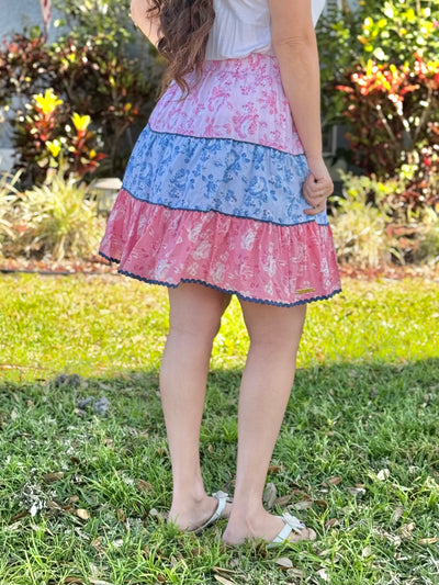 The Garden Party Skirt By Simply Southern - Pink