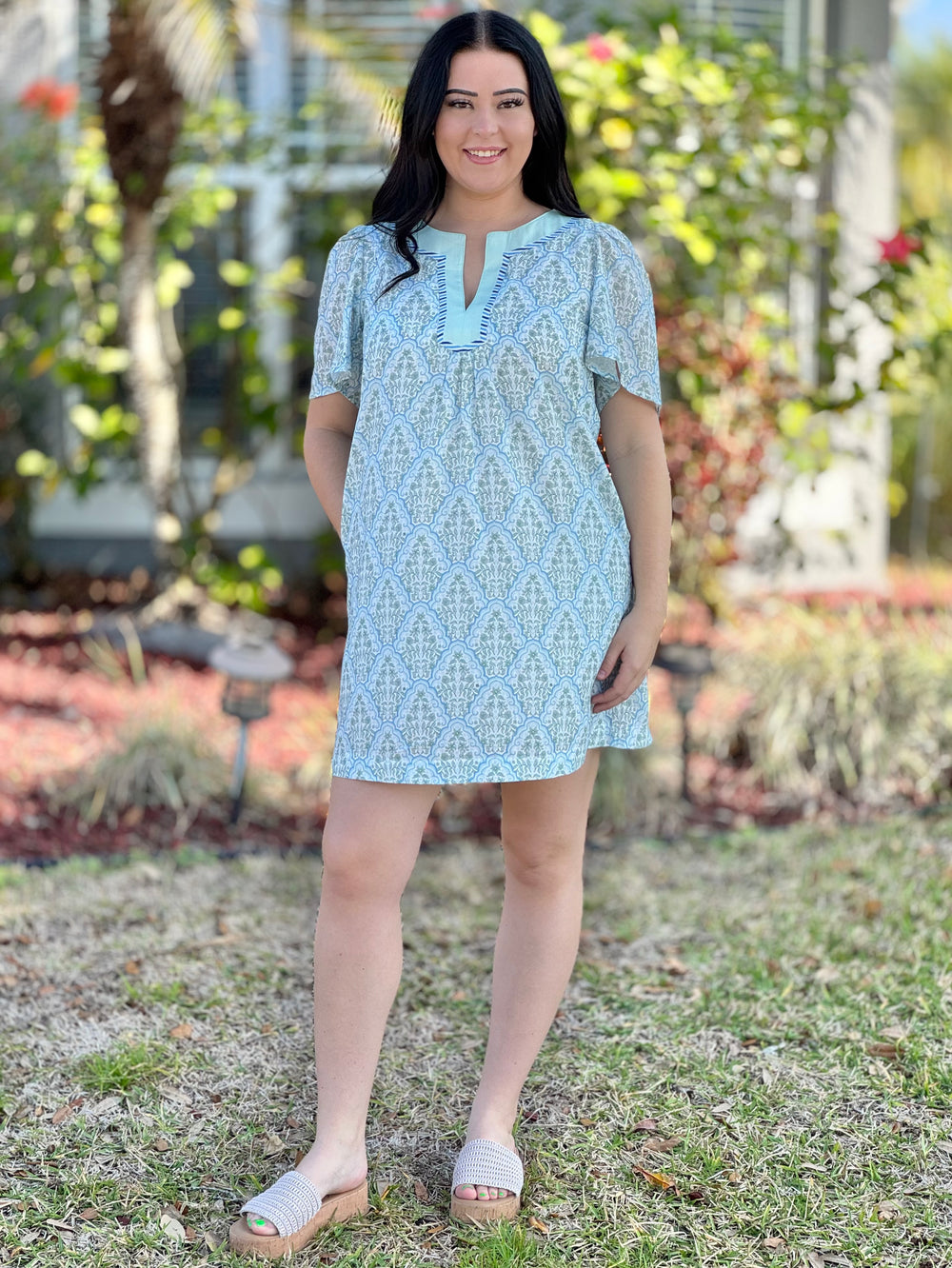 ariel blue dress disney Simply Southern RicRac Dress