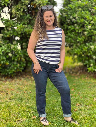 Completely Committed Boyfriend Jeans By Judy Blue